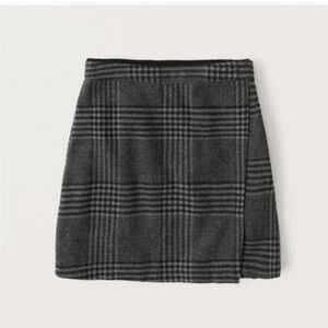 Abercrombie Wrap Front Plaid Mini Skirt Medium